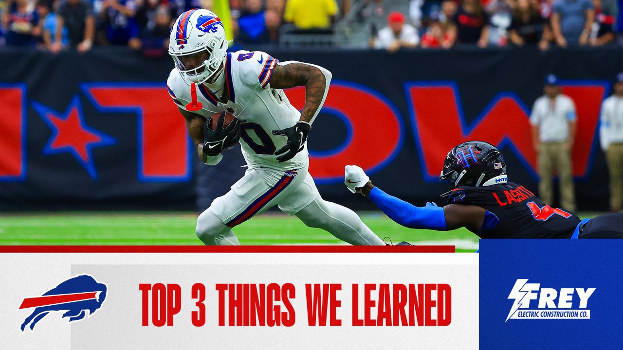 Top 3 things we learned from Bills at Texans