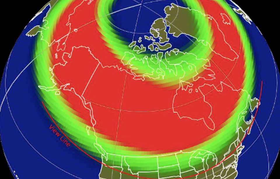 Vancouver aurora forecast: Strong storms make vibrant hues