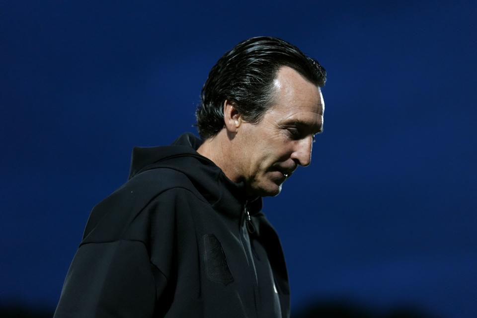 Unai Emery’s side are out of the Carabao Cup (Bradley Collyer/PA) (PA Wire)