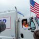 Trump seen in garbage truck in Wisconsin