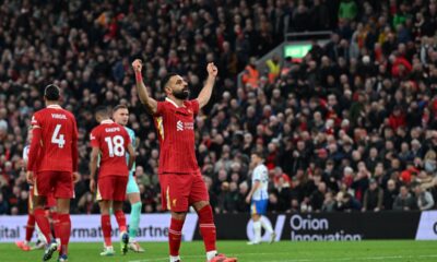 Liverpool v Brighton LIVE: Premier League result and final score as Gakpo and Salah goals secure comeback