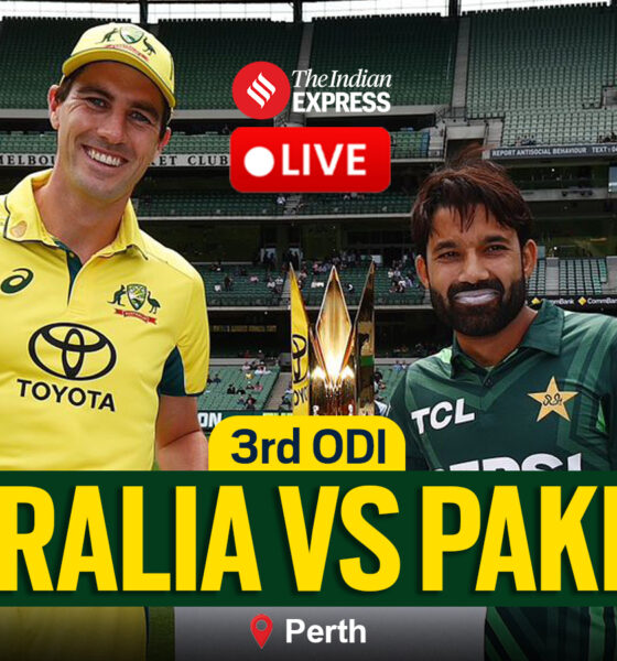 Australia vs Pakistan (AUS vs PAK) 3rd ODI Live Cricket Score Online Today Match Updates: Catch all the live updates from Perth Stadium