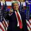 Republican presidential nominee, former U.S. President Donald Trump arrives to speak during an election night event at the Palm Beach Convention Center on Nov. 6, in West Palm Beach, Fla.