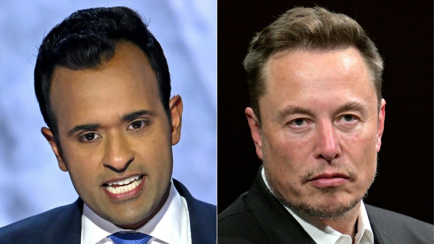 Trump appoints Elon Musk to lead so-called 'DOGE' with Vivek Ramaswamy : NPR