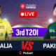 Australia vs Pakistan 3rd T20I Live Score: Australia will take on Pakistan in the third T20I in Hobart.