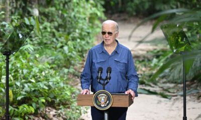 Biden makes first presidential visit to the Amazon as incoming Trump administration poses a threat to climate fight