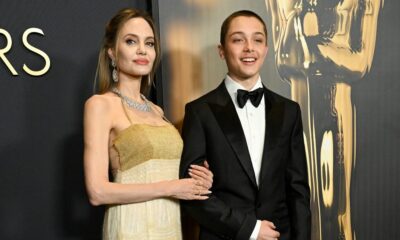 Angelina Jolie joined by son Knox in rare red-carpet appearance