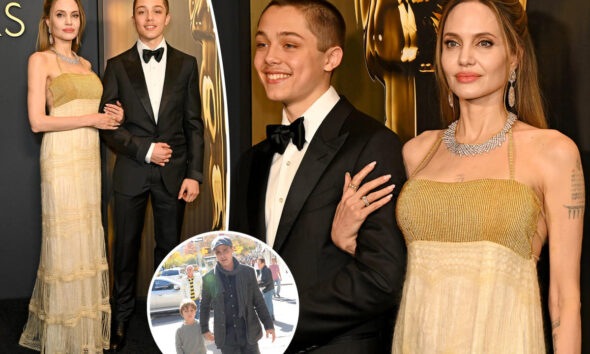 Angelina Jolie’s son Knox, 16, looks just like dad Brad Pitt in rare red carpet outing