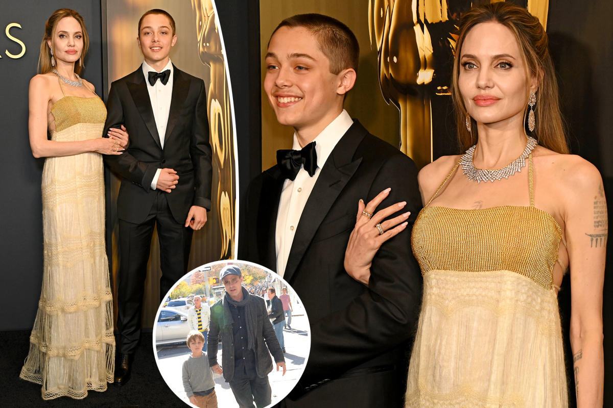 Angelina Jolie’s son Knox, 16, looks just like dad Brad Pitt in rare red carpet outing