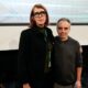 Director Joel Souza, right, and cinematographer Bianca Cline pose for media after the premiere of the film 'Rust' during the 32nd Camerimage International Film Festival in Torun, Poland, Nov. 20, 2024. (AP Photo/Czarek Sokolowski)