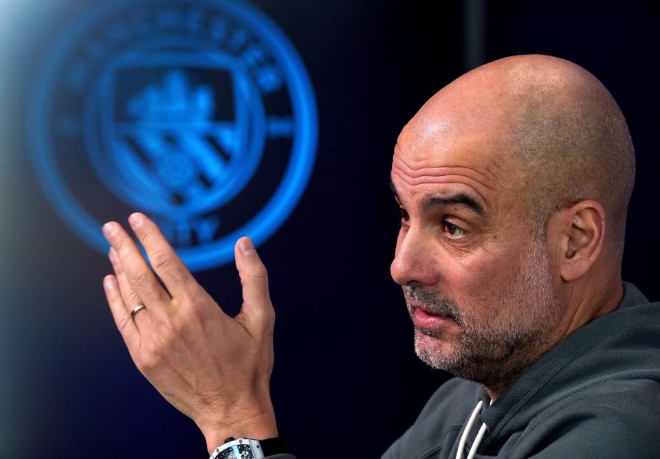 Pep Guardiola signed an extension to his contract at Manchester City this week (PA Wire)