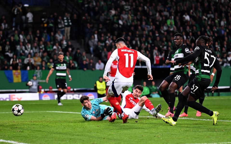 Martinelli taps home from close range (Arsenal FC via Getty Images)