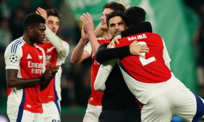 Arteta calls Arsenal rout of Sporting a 'landmark win'