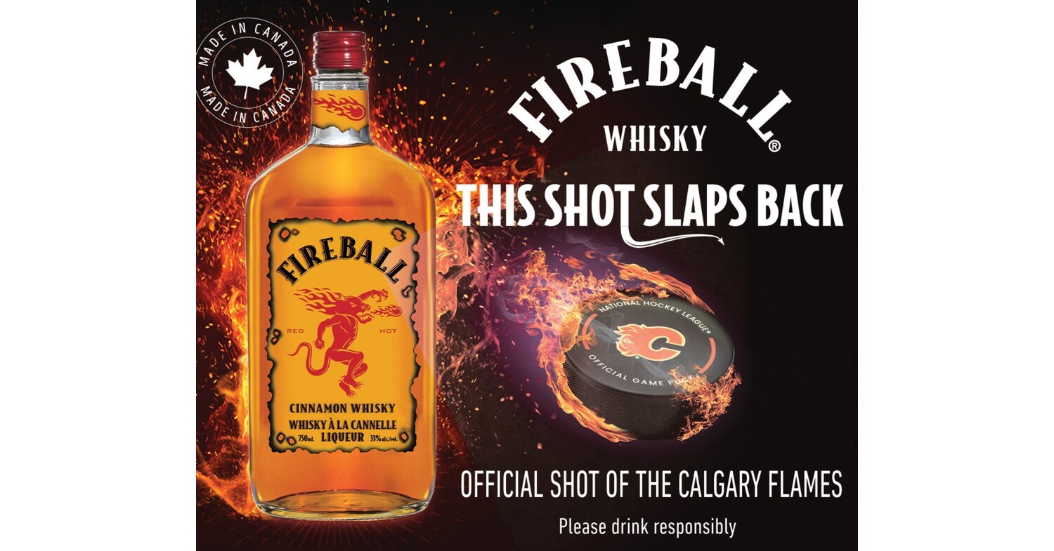 FIREBALL CINNAMON WHISKY BECOMES THE OFFICIAL SHOT OF THE CALGARY FLAMES