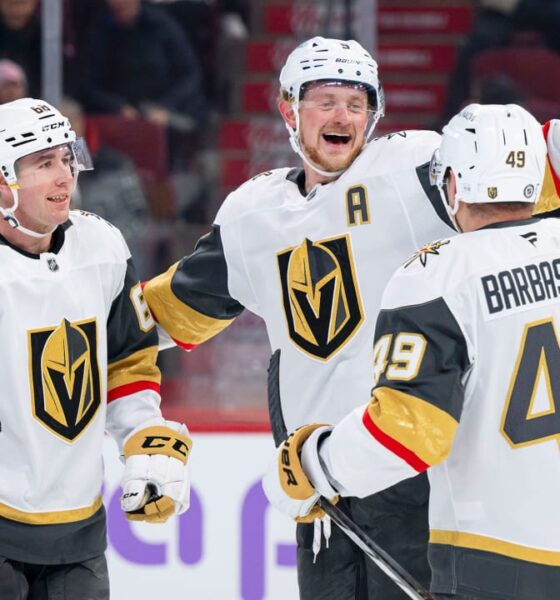 Golden Knights score 5 in 2nd, ease past Canadiens