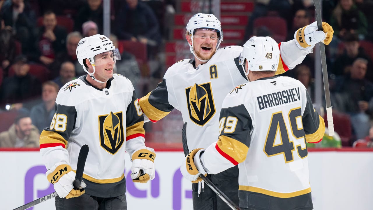 Golden Knights score 5 in 2nd, ease past Canadiens