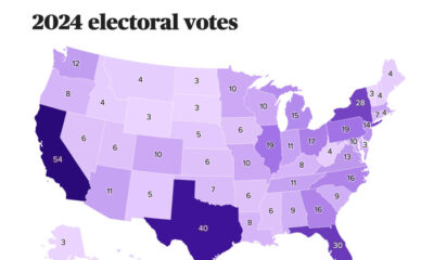 How many Electoral College votes does your state have for the 2024 election? This map will show you.