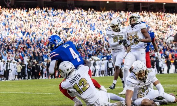 Kansas Overpowers No. 16 Colorado, 37-21, on Senior Day