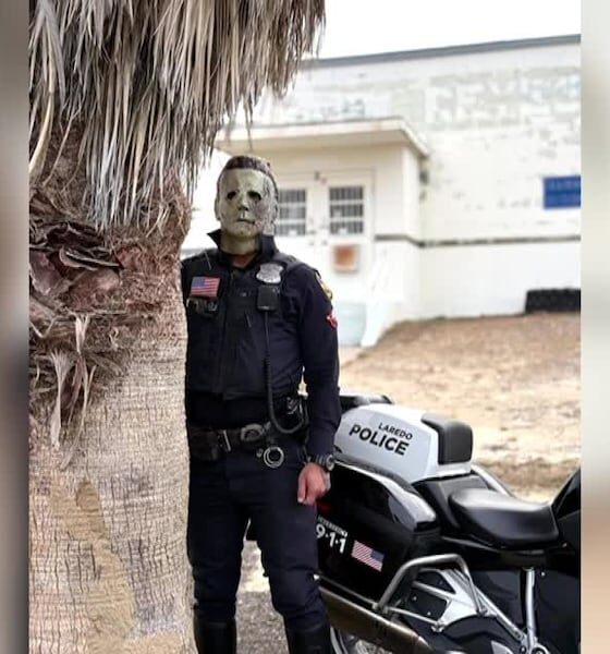 Laredo ‘officers’ Myers and Leatherface share Halloween safety tips