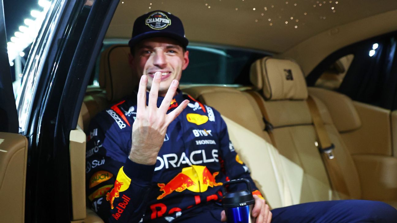 Max Verstappen wins fourth F1 world title in Las Vegas