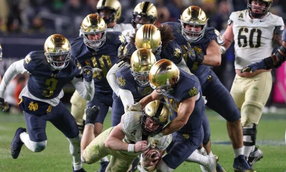 Notre Dame hands Army football first 2024 setback