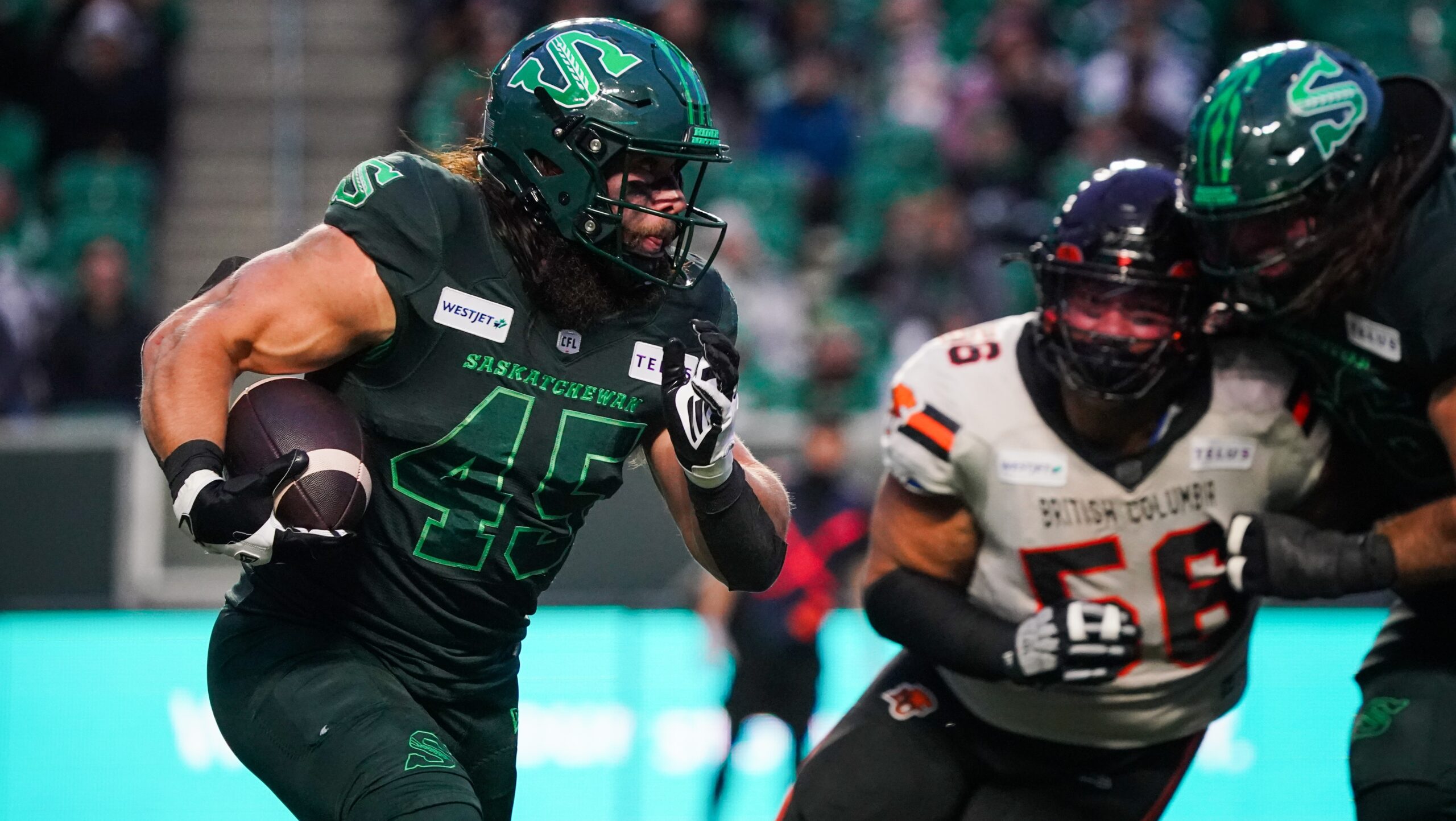 Saskatchewan Roughriders use strong second half to top BC Lions in Western Semi-Final