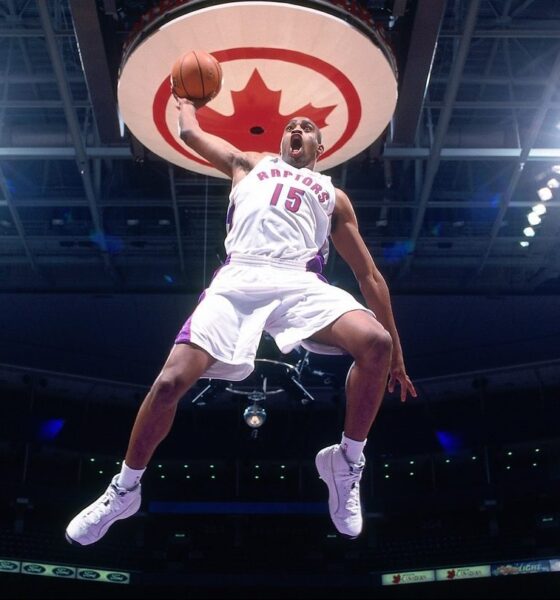 Toronto Raptors' Vince Carter makes franchise history, no. 15 jersey retired