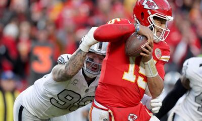 Chiefs QB Patrick Mahomes was 'demonstrably upset' after being sacked vs. Raiders