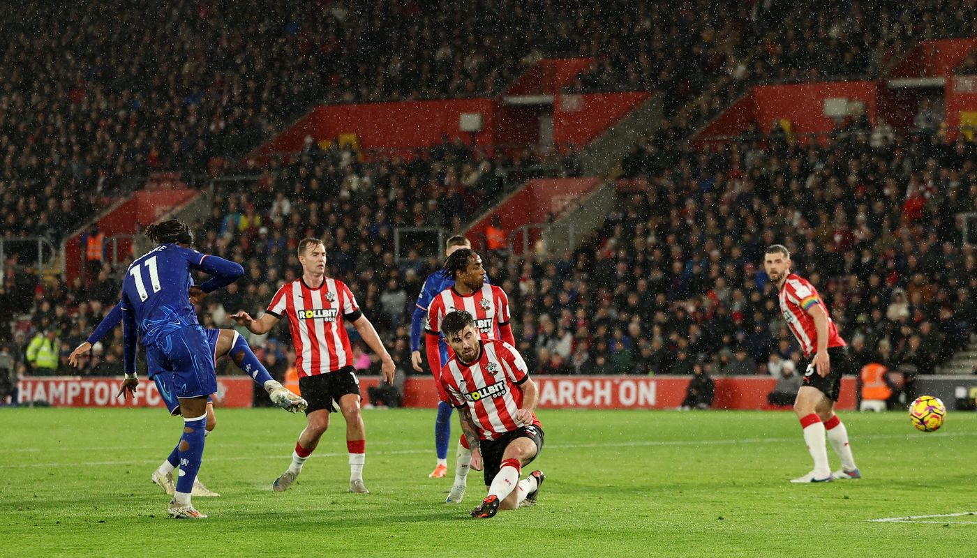 Madueke goal v Southampton