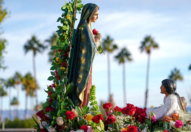 The Virgen de Guadalupe pilgrimage passes through Palm Springs, Calif., Dec. 12, 2024.