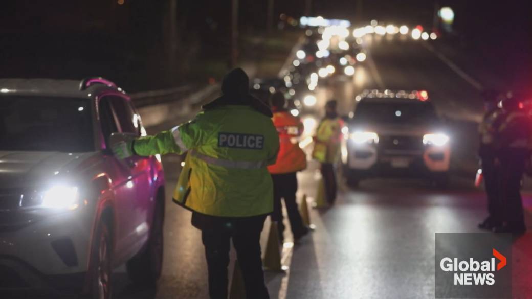 Click to play video: 'Police conduct Christmas road safety blitz in Toronto'