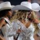 Beyoncé performs during halftime of an NFL football game between the Houston Texans and the Baltimore Ravens, Wednesday, Dec. 25, 2024, in Houston. (AP Photo/David J. Phillip)