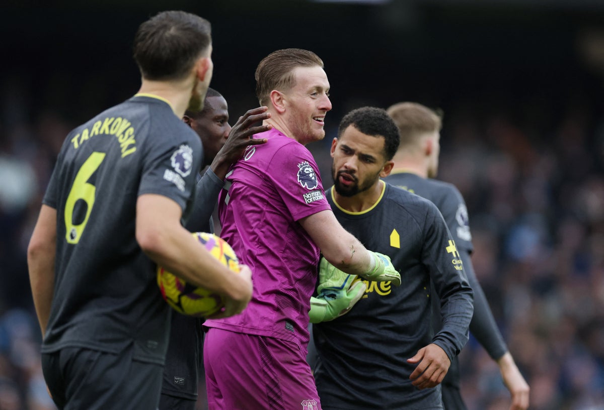 Man City vs Everton LIVE: Result and reaction as City slip again with Pickford saving Haaland penalty