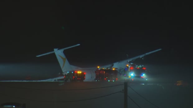 Passengers say plane filled with smoke after fiery landing in Halifax