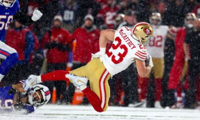 49ers RB Christian McCaffrey injures PCL in loss to Bills