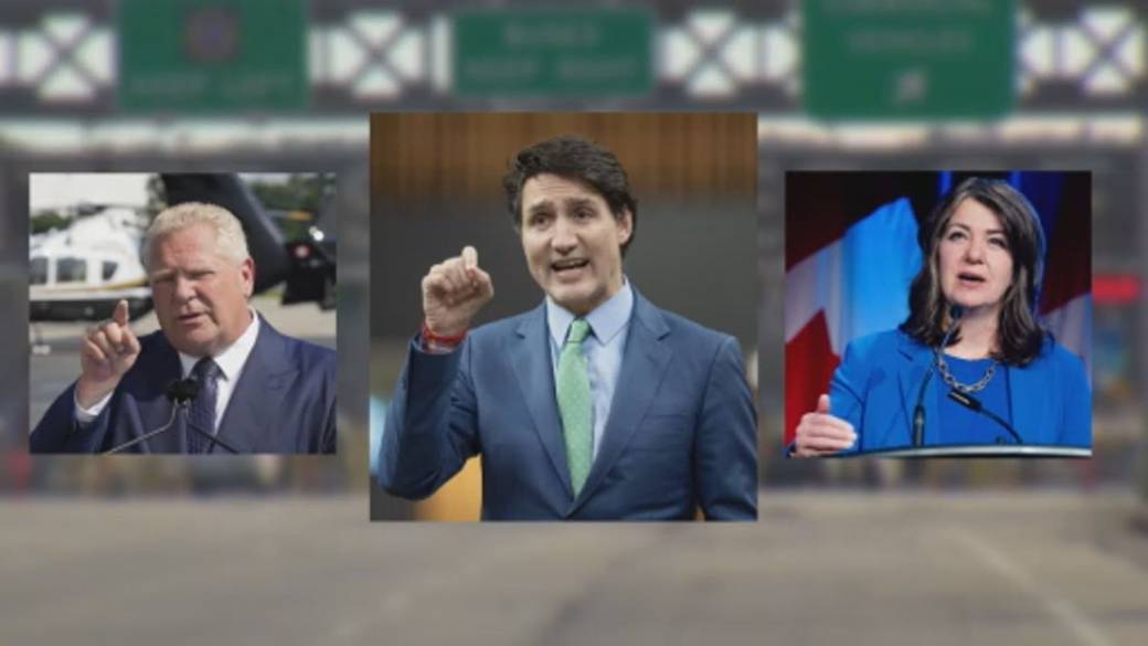 Click to play video: 'Trudeau, premiers meet to tackle Trump’s tariff threat'