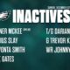 Eagles vs. Ravens Inactives | December 1, 2024