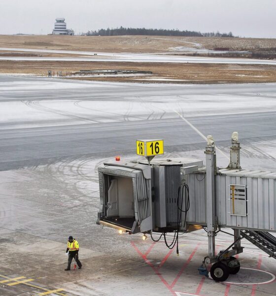 Flights temporarily suspended at Halifax airport after airplane landing incident