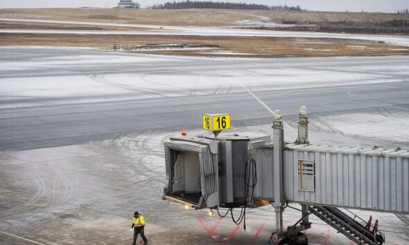 Flights temporarily suspended at Halifax airport after airplane landing incident