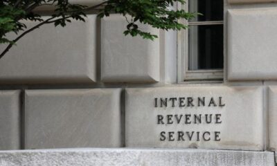 Signage is seen at the headquarters of the Internal Revenue Service (IRS) in Washington, D.C., U.S., May 10, 2021.