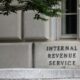 Signage is seen at the headquarters of the Internal Revenue Service (IRS) in Washington, D.C., U.S., May 10, 2021.