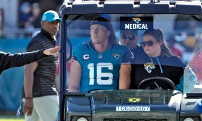 Jaguars QB Trevor Lawrence (concussion) ruled out after late hit from Texans LB Azeez Al-Shaair