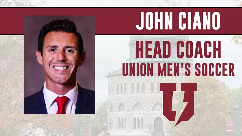 John Ciano Named Head Coach of Union Men's Soccer