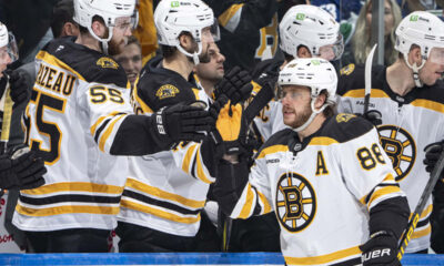 Pastrnak has 4 points in Bruins win against Canucks