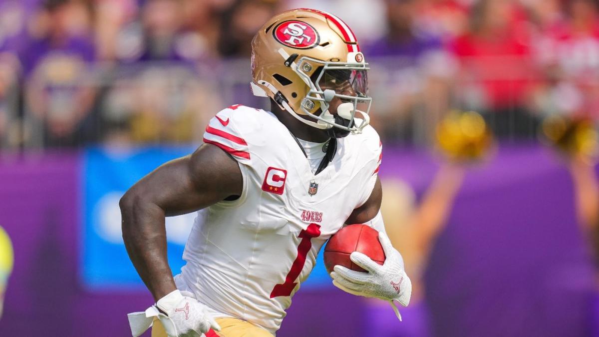 Rams vs. 49ers NFL props, Thursday Night Football picks, AI prediction, SGP: Deebo Samuel under 53.5 yards