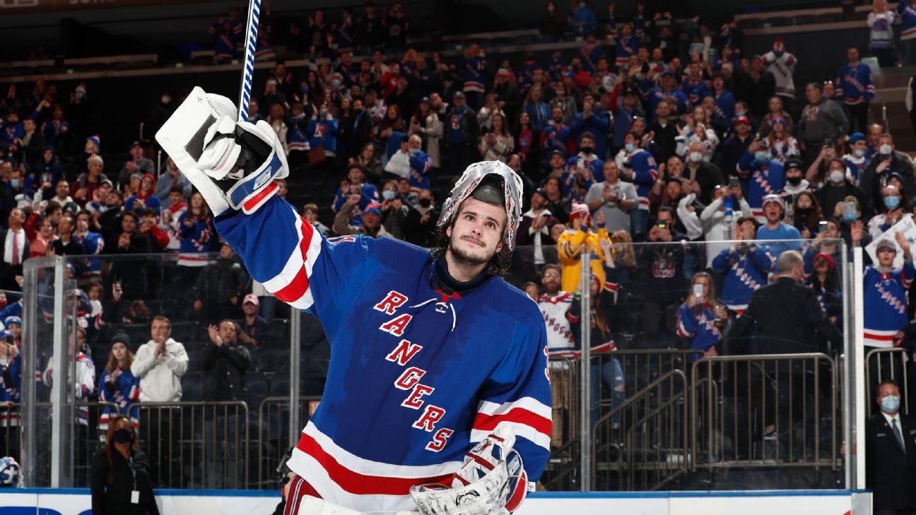 Rangers make Igor Shesterkin highest-paid goalie in NHL history