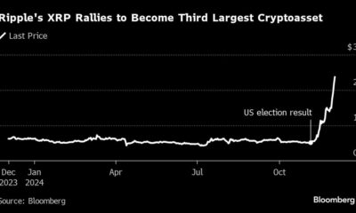 Ripple-Linked XRP Soars to Third-Largest Token After Trump Win