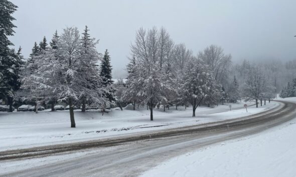 Snowfall warning in effect for Prince George