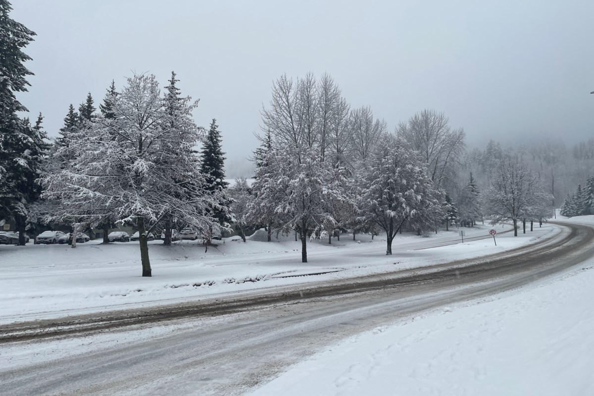 Snowfall warning in effect for Prince George