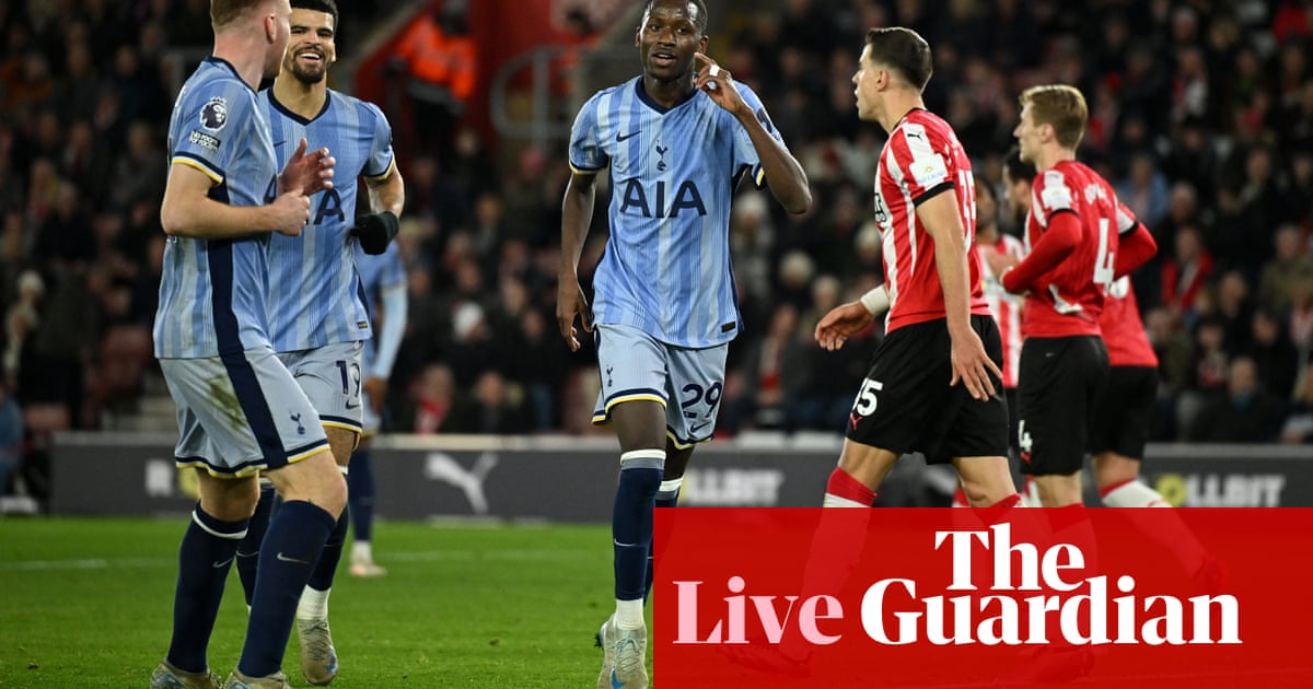 Southampton 0-5 Tottenham: Premier League – as it happened | Premier League